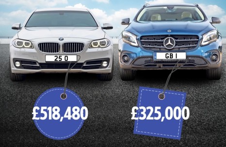 The ten most expensive UK number plates revealed