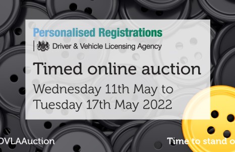 DVLA Car Registration Auction Top 10 May 2022